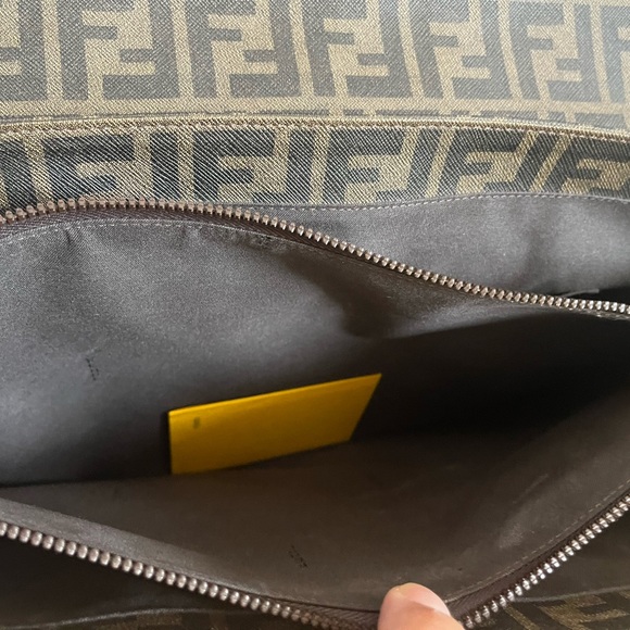 Fendi Ombré Effect Tobacco Zucca Canvas Messenger Bag - Picture 10 of 15